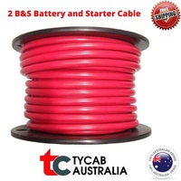 2 B&S Battery Cable 188 AMP Tycab Cooper Wire 5 Meters 4WD Caravan 