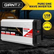Giantz Inverter 1500W/3000W Pure Sine Wave Power 12V to 240V Camping Car Boat
