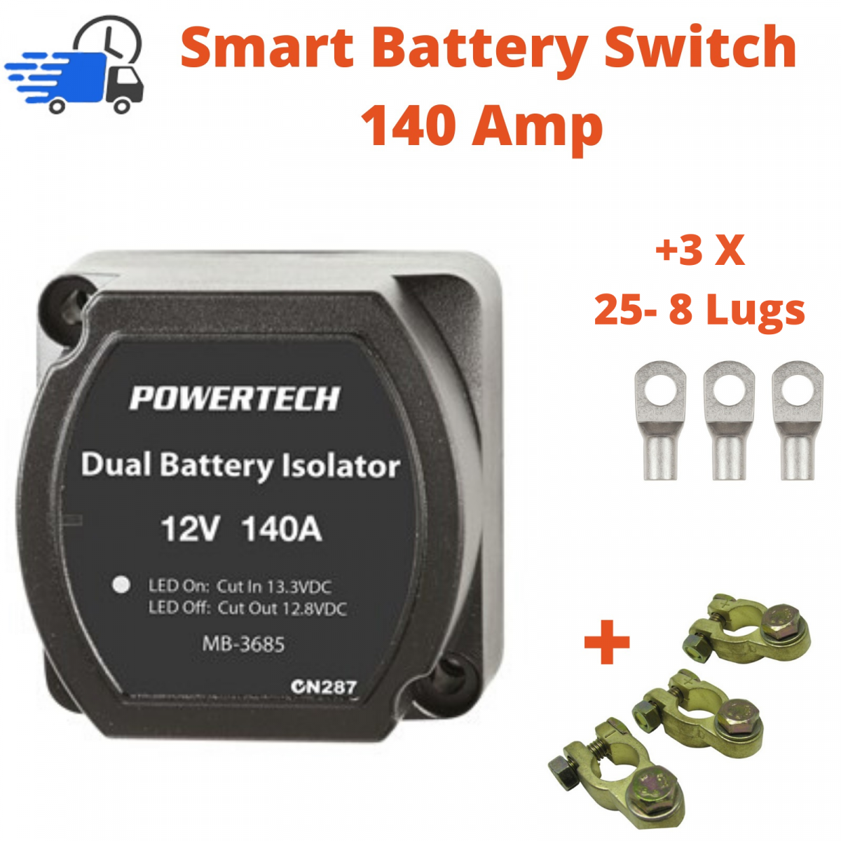Voltage sensitive relay, smart 12V battery isolator, Dual Battery
Isolator Kit 