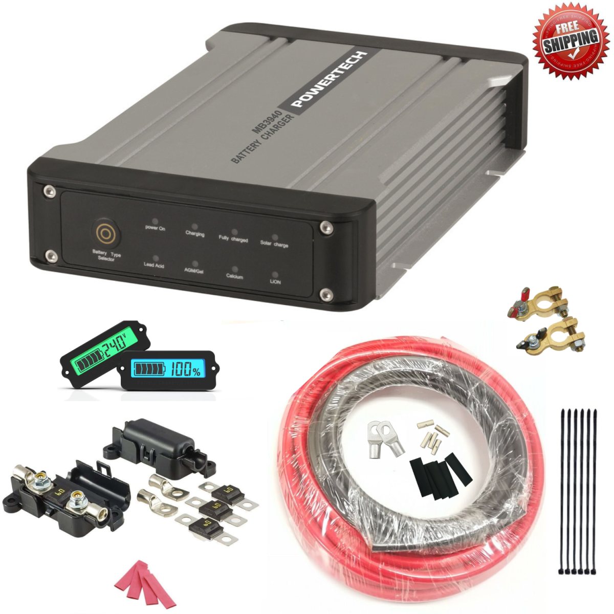 dc to dc charger, dc to dc charger with solar input, 12v dc to dc charger