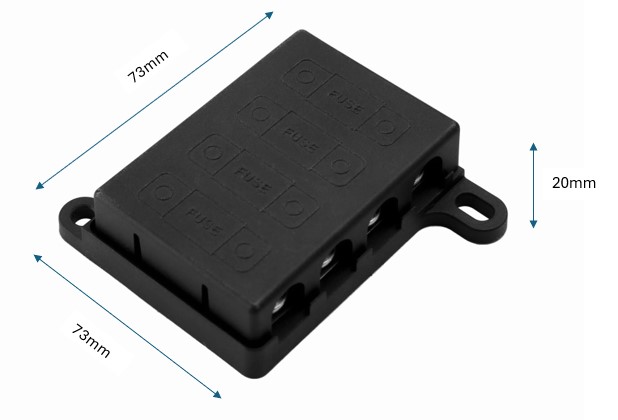 Midi fuse holder, 4 way fuse holder, Midi fuse block