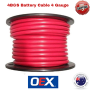 4 B&S Cable Battery 135AMP OEX Copper Wire 1.2m 4 Gauge Wire Red