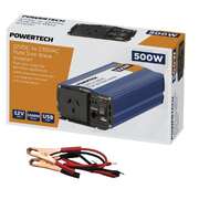 Powertech Inverter 500W 1000W Pure Sine Wave Power 12V DC to 240V AC Car Boat USB Output  circuit protection